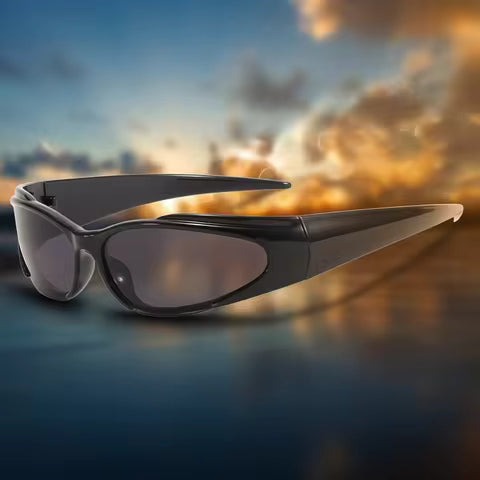Lunettes de Soleil Vintage Y2K Rétro Ovale - Style Punk pour Hommes & Femmes