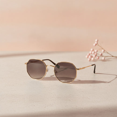 Lunettes de Soleil Rétro Rondes en Métal - Style Vintage Punk pour Femmes