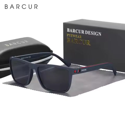 Lunettes de Soleil Polarisées TR90 BARCUR - Protection UVAB pour Homme et Femme