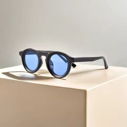 Lunettes de Soleil Rondes Rétro UV400 - Style Punk Tendance pour Hommes et Femmes