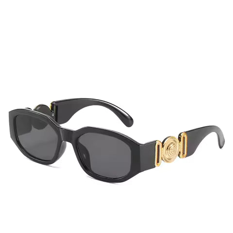 Lunettes de Soleil Carrées Vintage Luxe - Monture Rectangle pour Hommes et Femmes