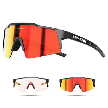 Lunettes de cyclisme Kapvoe Photochromiques UV400 pour Homme et Femme