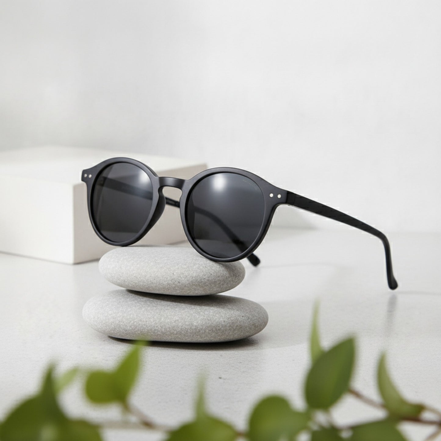 Lunettes de soleil rondes vintage polarisées ZENOTTIC - Taille S