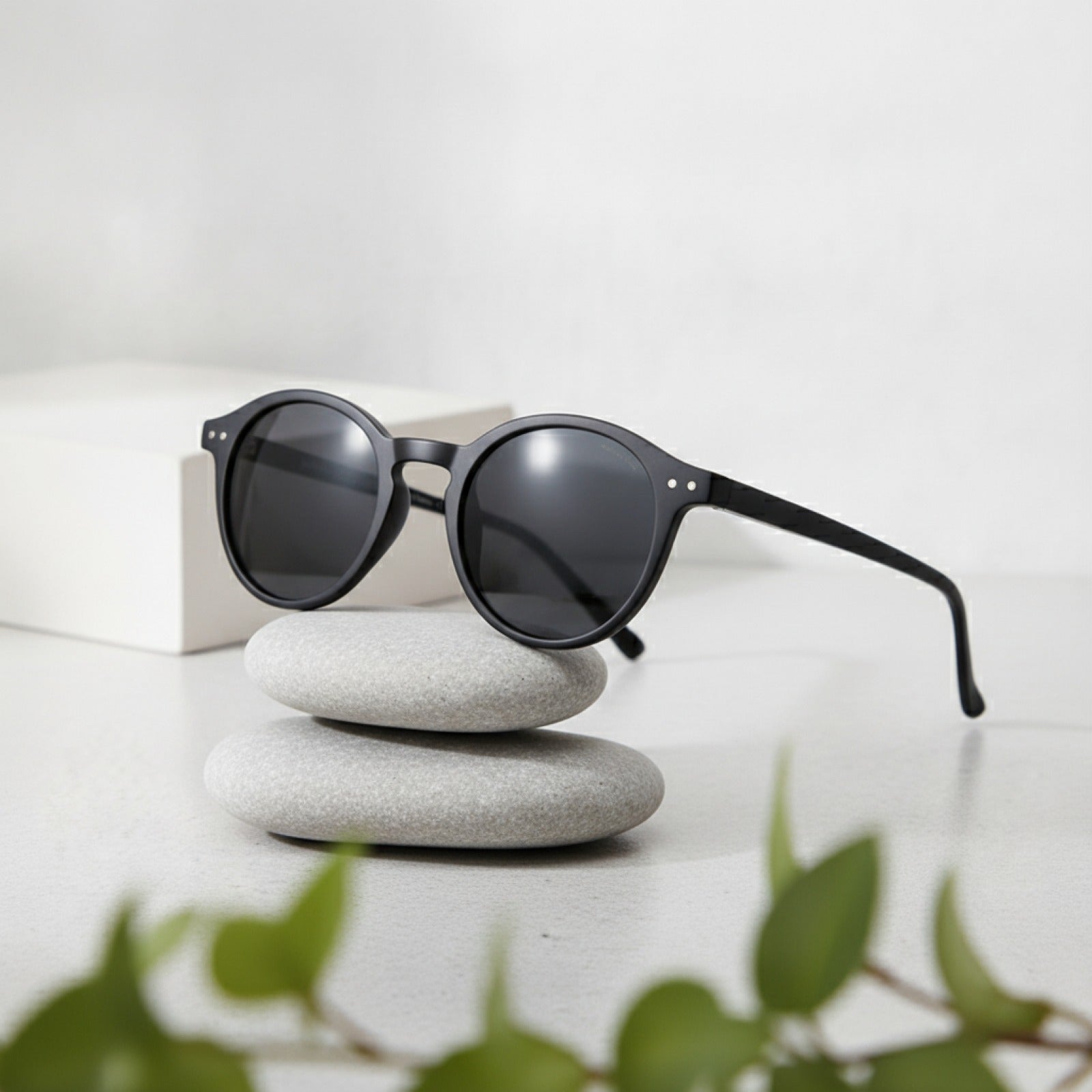 Lunettes de soleil rondes vintage polarisées ZENOTTIC - Taille S
