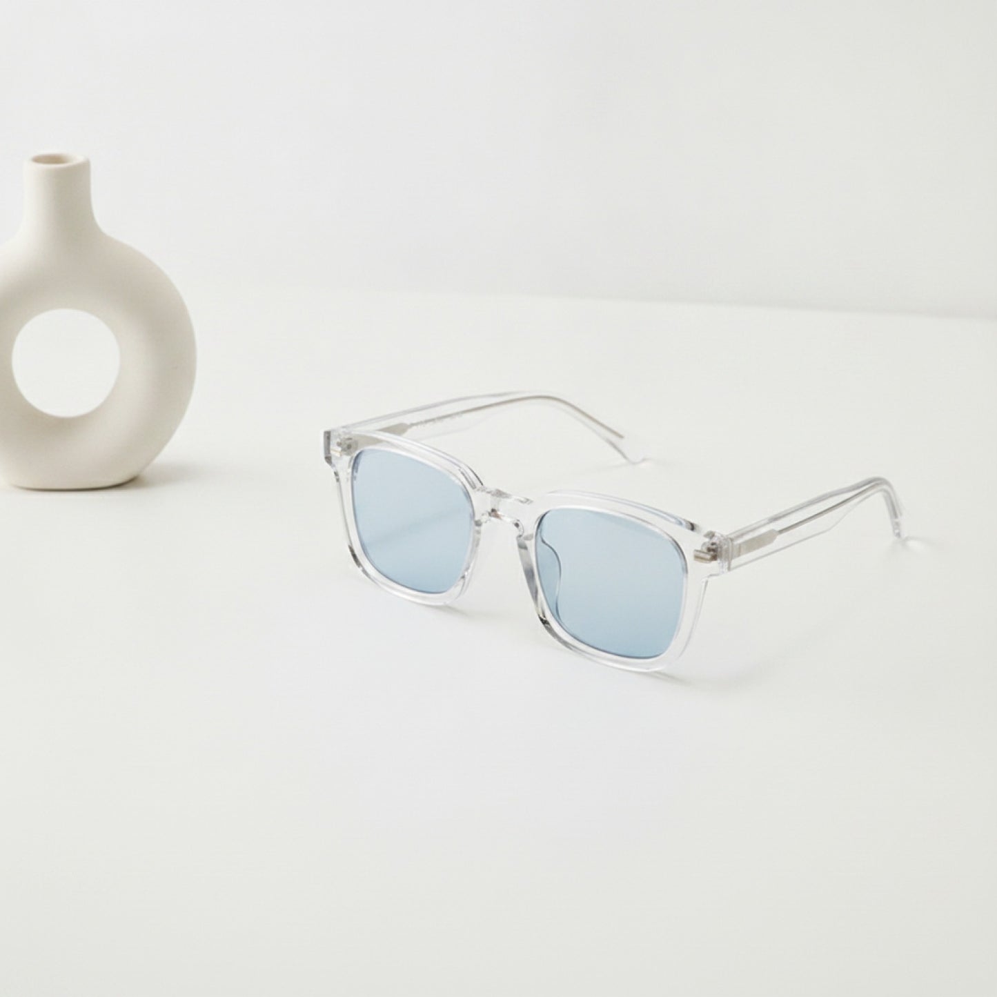 Lunettes de soleil RMM Rétro Carrées Polygonales Homme Femme Style Hip Hop