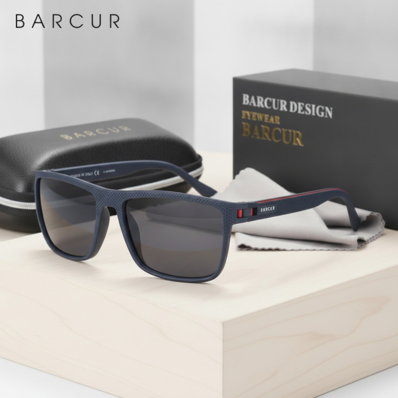 Lunettes de Soleil Polarisées TR90 BARCUR - Protection UVAB pour Homme et Femme