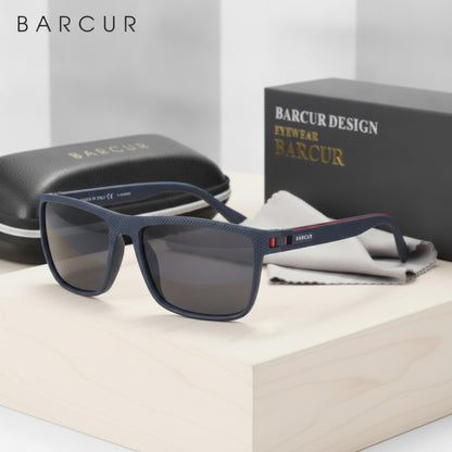 Lunettes de Soleil Polarisées TR90 BARCUR - Protection UVAB pour Homme et Femme