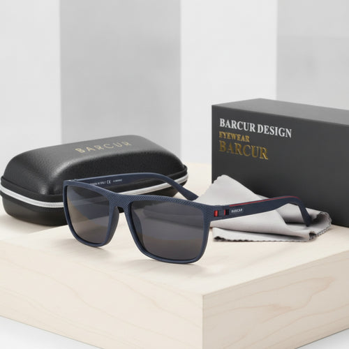 Lunettes de Soleil Polarisées TR90 BARCUR - Protection UVAB pour Homme et Femme