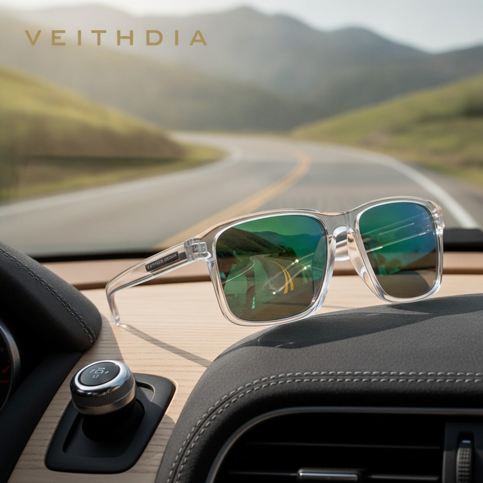 Lunettes de Soleil Polarisées UV400 VEITHDIA - Sport & Conduite, Verres Photochromiques Dégradés