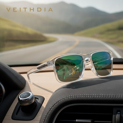 Lunettes de Soleil Polarisées UV400 VEITHDIA - Sport & Conduite, Verres Photochromiques Dégradés