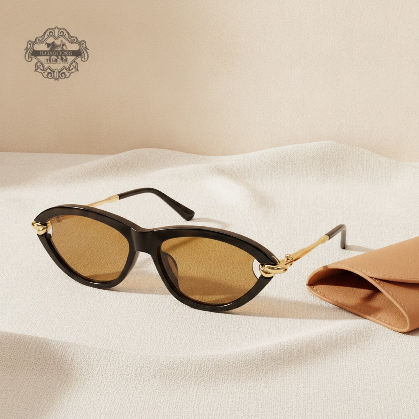 Lunettes de soleil ovales écaille de tortue pour femme - Style chat œil, créateur de mode, UV400