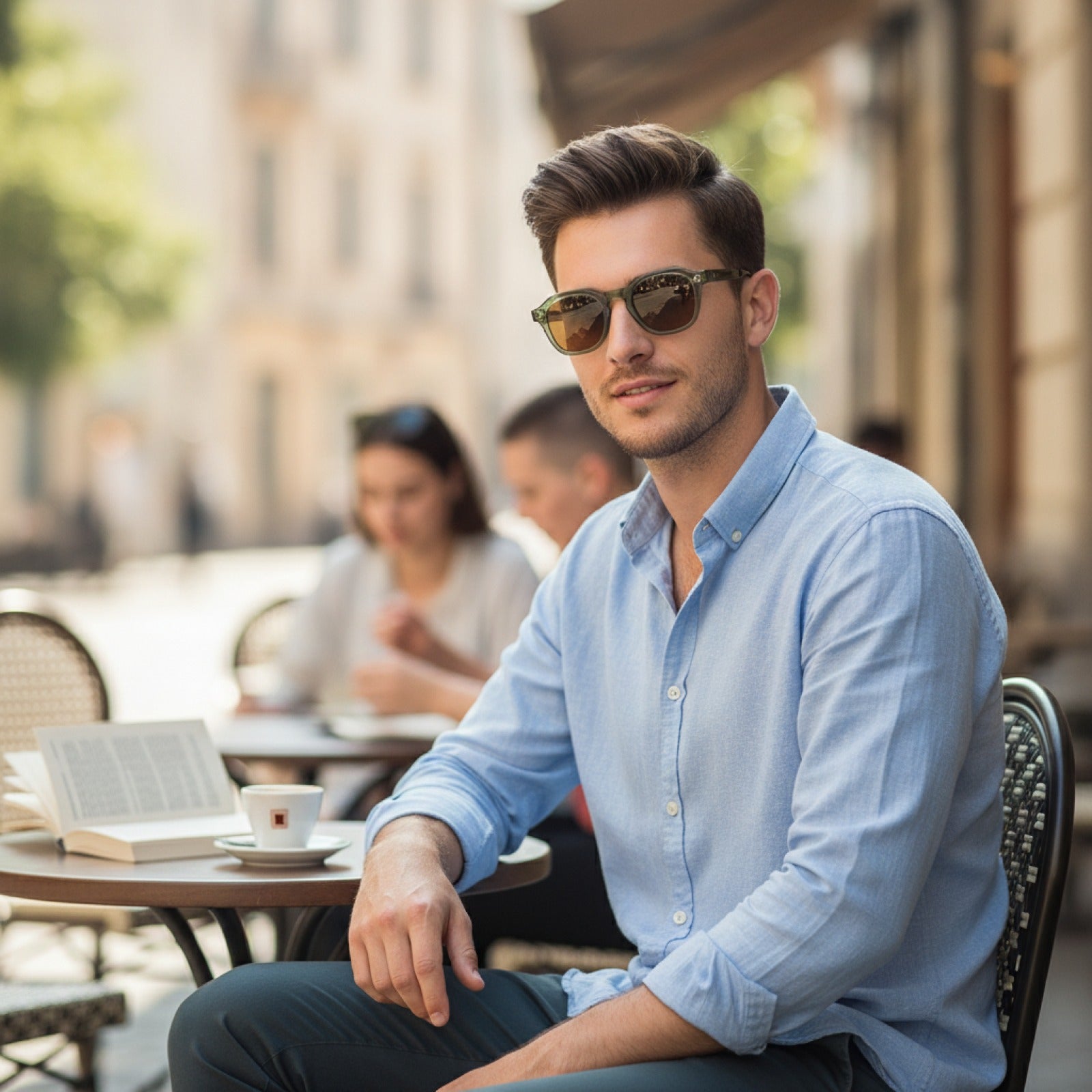 Lunettes de soleil polarisées CATERSIDE Rétro - Monture Ultralégère TR90 pour Homme & Femme