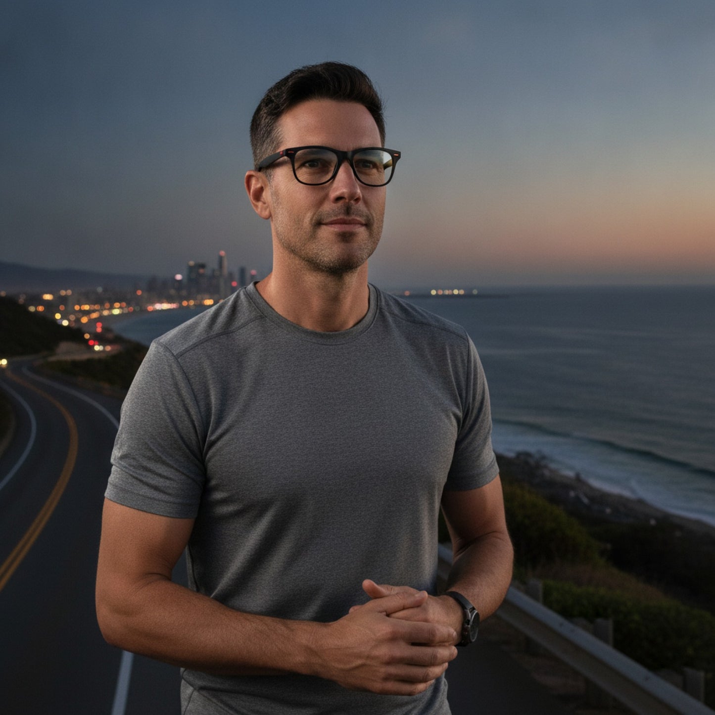 Lunettes de Soleil Polarisées Vision Nocturne pour Homme - Style Pilote Sportif