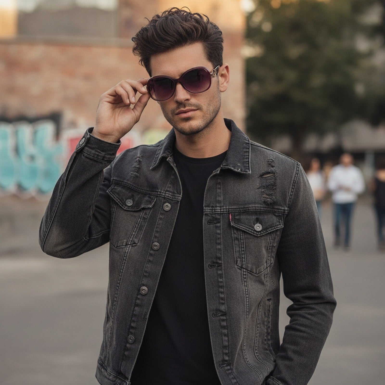 Lunettes de Soleil Vintage Carrées Rétro - Style Punk pour Homme et Femme