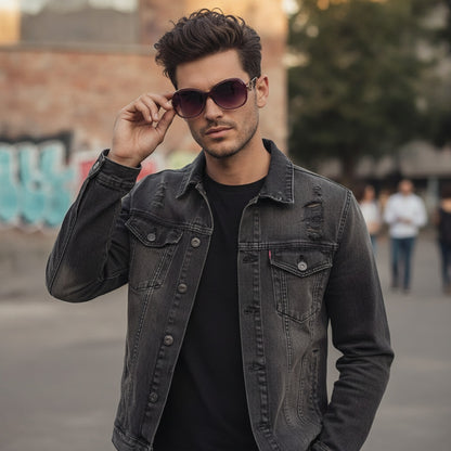 Lunettes de Soleil Vintage Carrées Rétro - Style Punk pour Homme et Femme