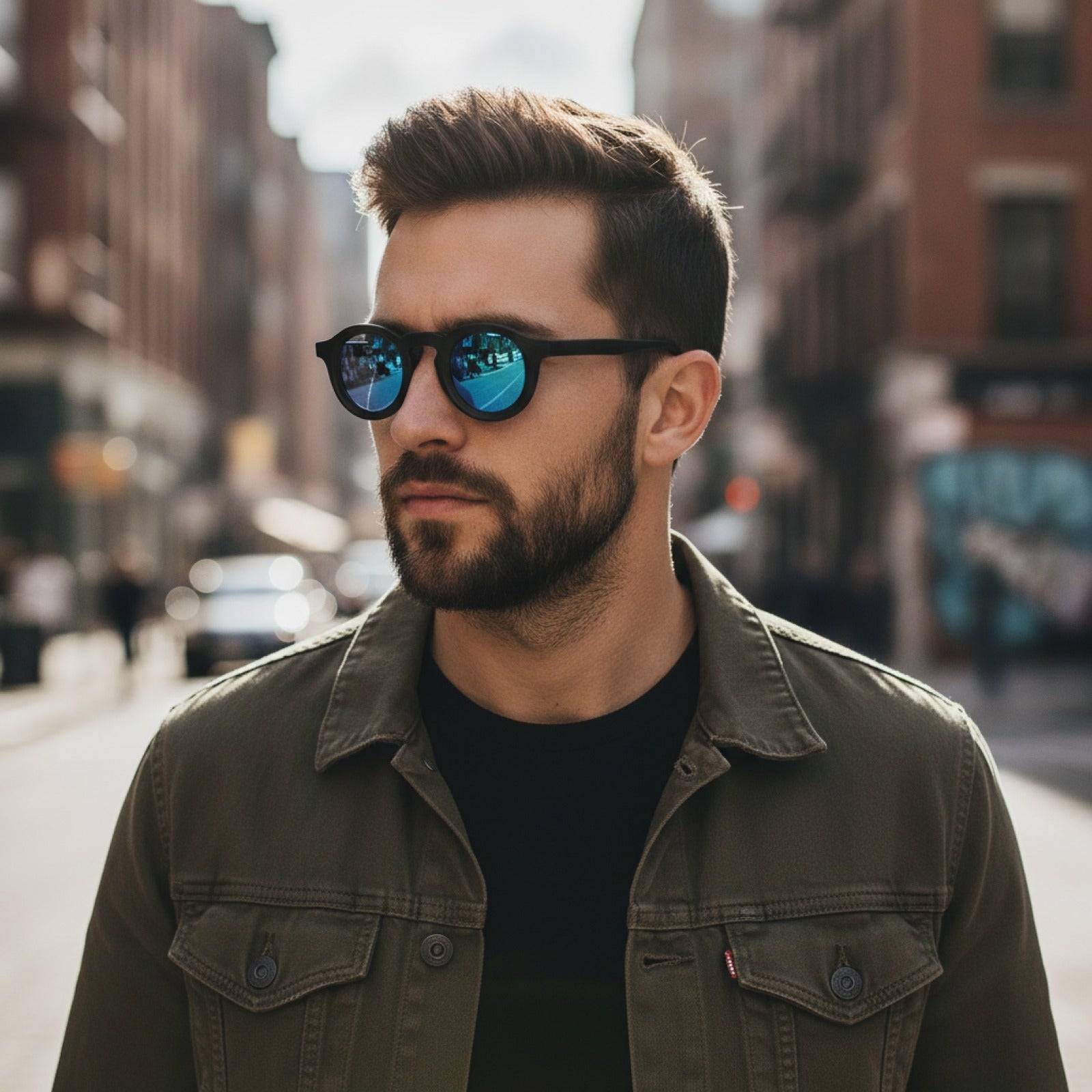 Lunettes de Soleil Rondes Rétro UV400 - Style Punk Tendance pour Hommes et Femmes
