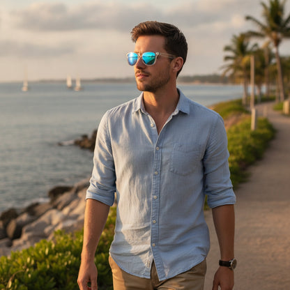 Lunettes de soleil polarisées Rétro UV400 pour Homme et Femme - Vision Nocturne