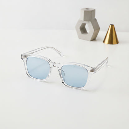Lunettes de soleil RMM Rétro Carrées Polygonales Homme Femme Style Hip Hop