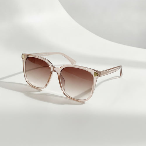 Lunettes de soleil femme vintage surdimensionnées carrées à grand cadre dégradé