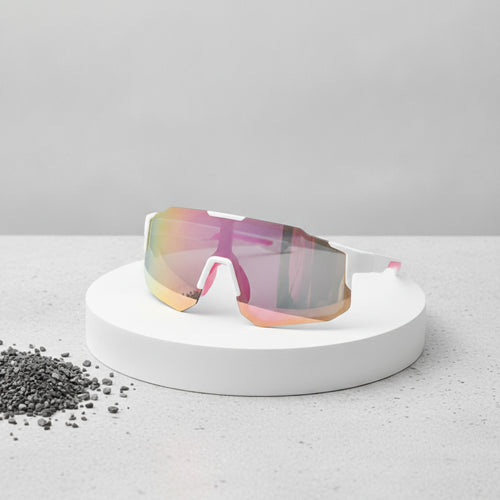 Lunettes de Soleil Cyclisme Grand Cadre UV400 Coupe-Vent pour Sports de Plein Air