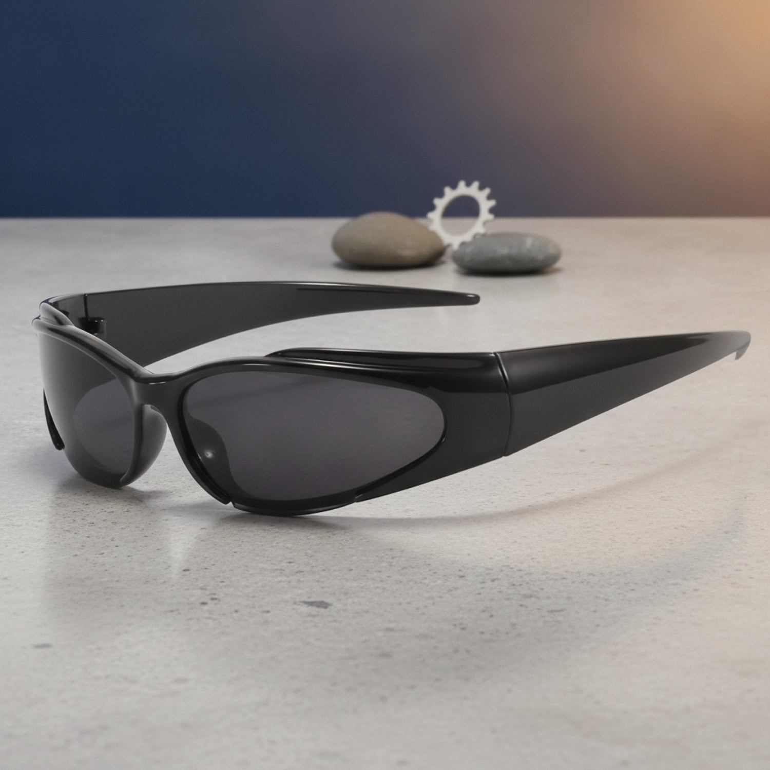 Lunettes de Soleil Vintage Y2K Rétro Ovale - Style Punk pour Hommes & Femmes