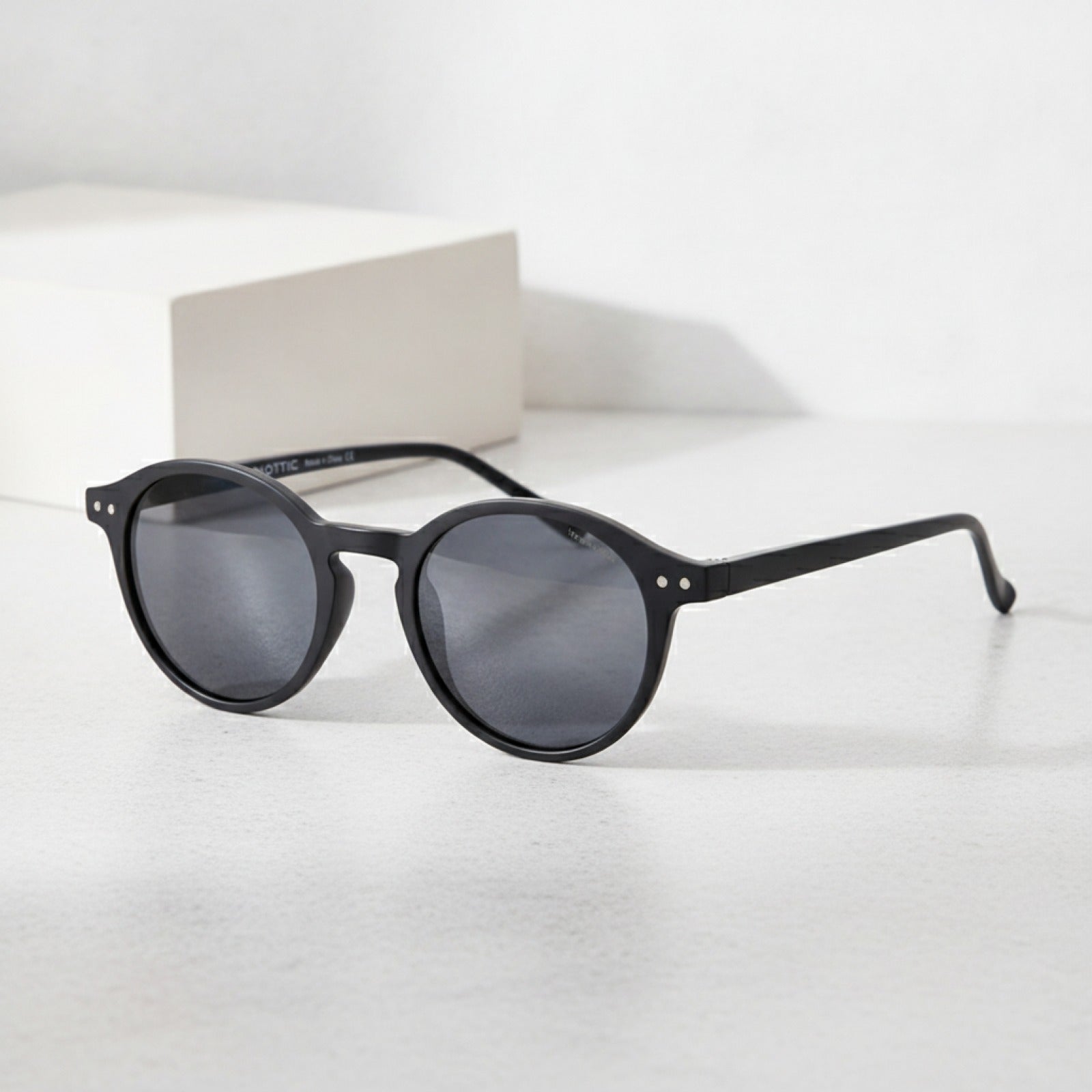 Lunettes de soleil rondes vintage polarisées ZENOTTIC - Taille S
